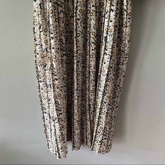 Vintage Breli Originals Button Down Cottage Floral Pleated Dress Size 16 - Picture 9 of 17